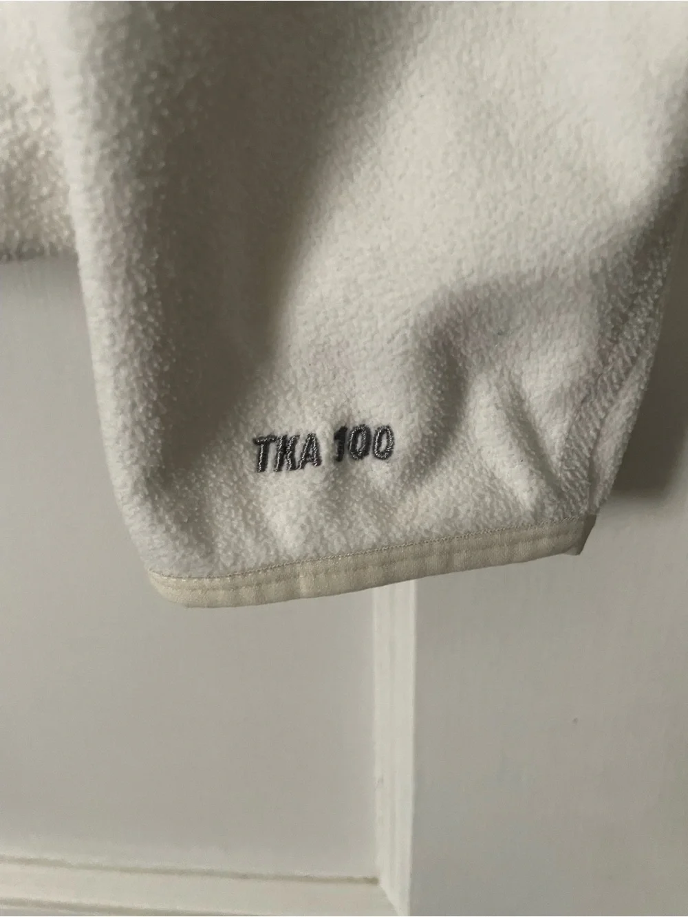 The North Face TKA 100 Glacier Women's Full Zip White Hooded Fleece Jacket Sz M - Picture 3 of 5